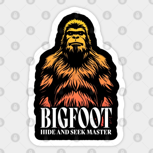 Big Foot Hide and Seek Master Sticker by triggerleo